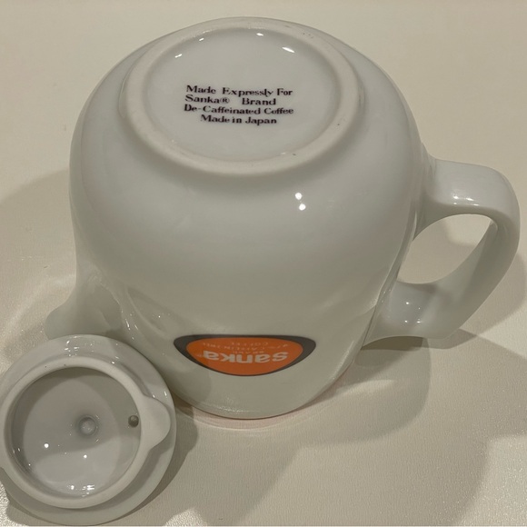🥳BOGO! VTG Mini Sanka Coffee Pot w Lid. Excellent vintage condition. Rare! - Picture 6 of 9